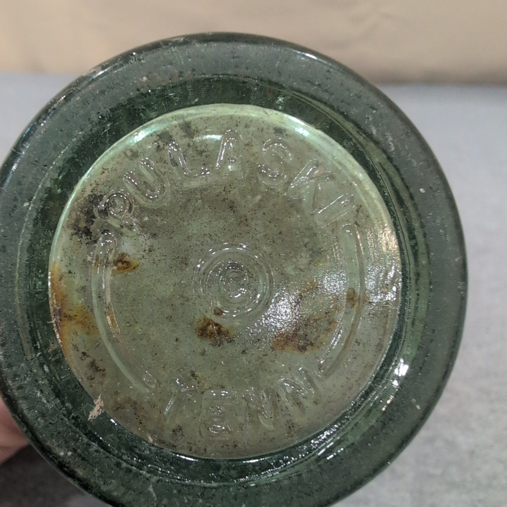 Vintage Coca-Cola Bottle Pulaski TN 1923 Patent Georgia Green Glass 1942 Coke - Picture 5 of 5